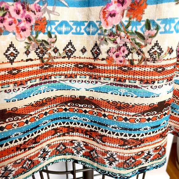 Bohemian short printed dress from Peace & Love by Calao NWT  - size medium - Picture 8 of 12